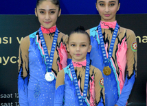 İdman gimnastikası və akrobatika üzrə Birgə Azərbaycan Birinciliyində ilk günün qalibləri mükafatlandırıldı. Bakı, Azərbaycan 3 dekabr 2015